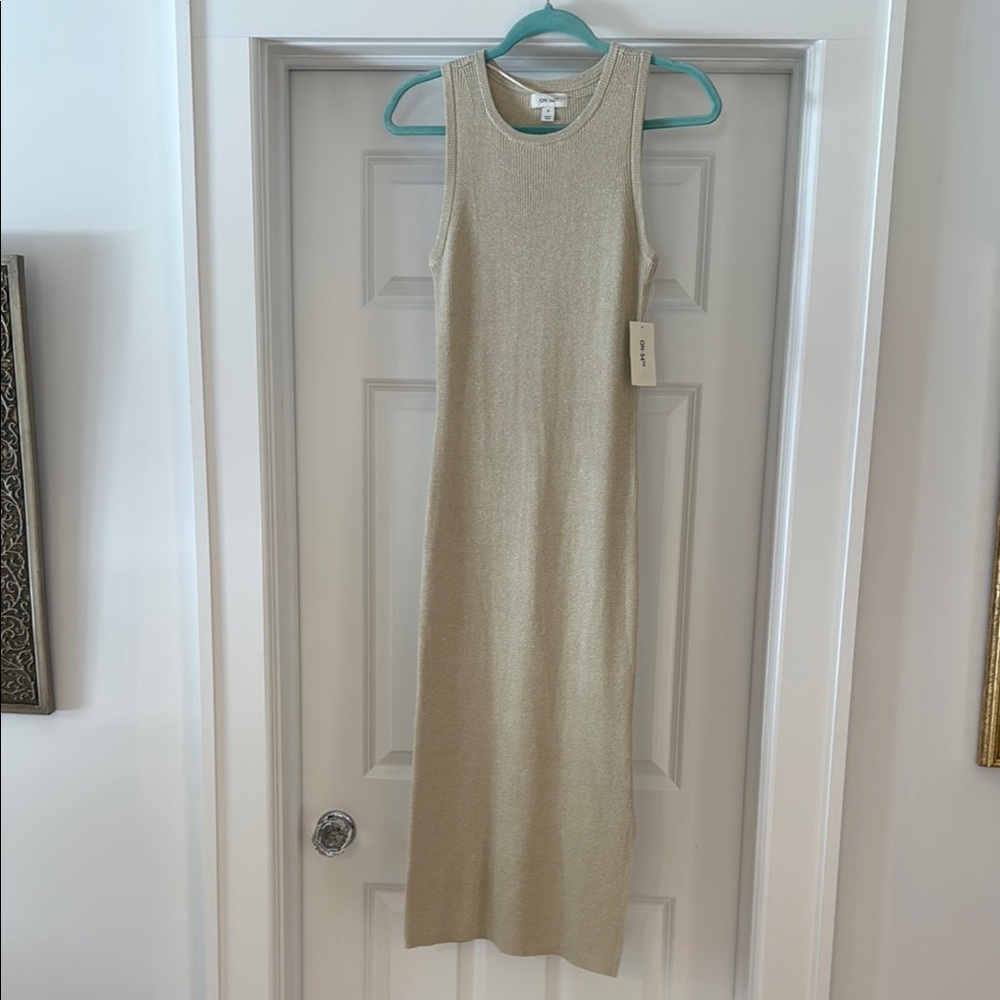 Shimmer Knit Midi Dress
